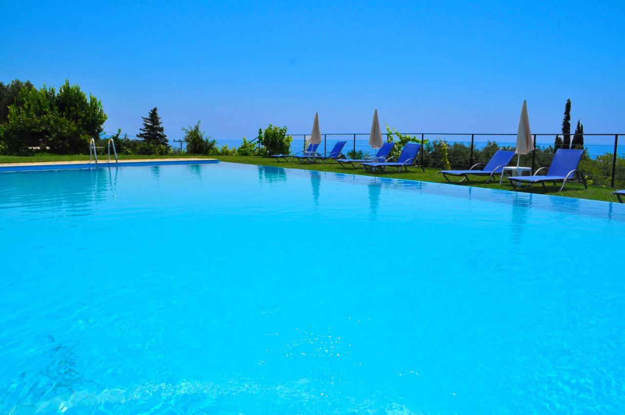 Luxury Loft Apartment With Pool - Pelekas Beach, Corfu Eksteriør bilde