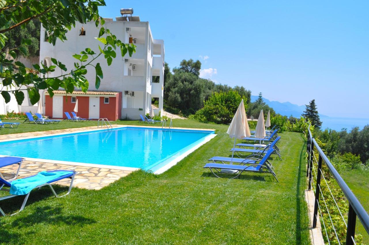 Luxury Loft Apartment With Pool - Pelekas Beach, Corfu Eksteriør bilde