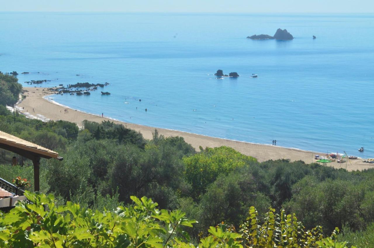 Luxury Loft Apartment With Pool - Pelekas Beach, Corfu Eksteriør bilde